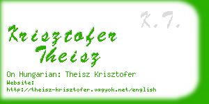 krisztofer theisz business card